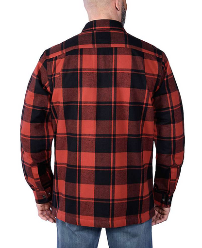 FLANNEL SHERPA-LINED SHIRT JACKET SEM CARAPUÇO