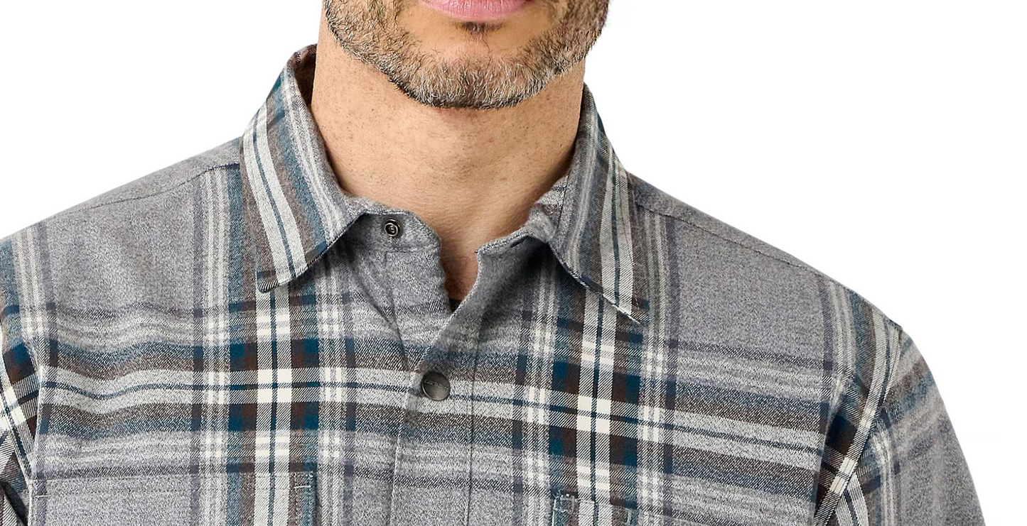 FLANNEL SHERPA LINED SHIRT JAC