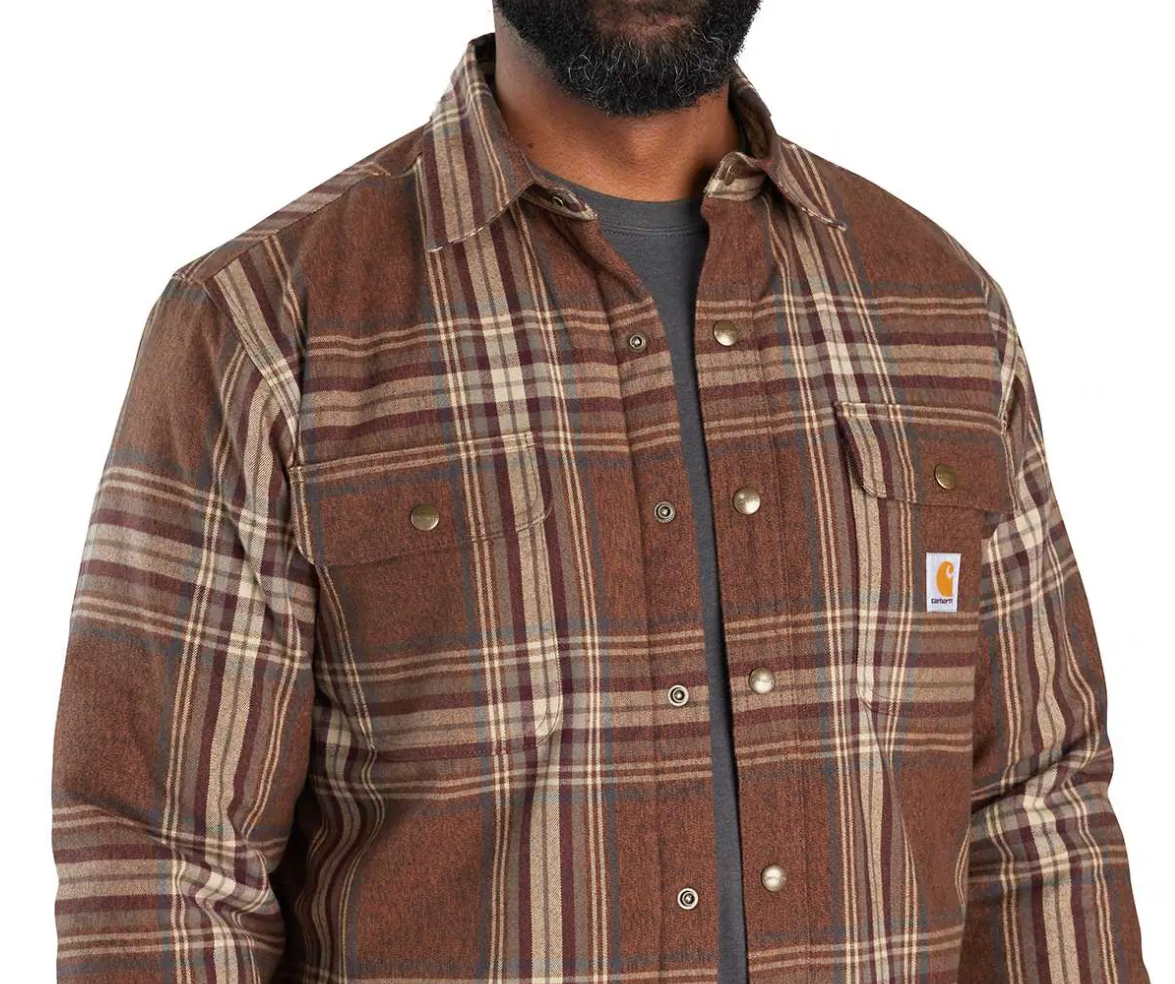 FLANNEL SHERPA LINED SHIRT JAC