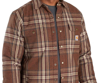 FLANNEL SHERPA LINED SHIRT JAC