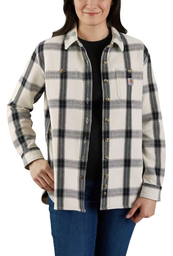 HEAVYWEIGHT TWILL L/S PLAID SHIRT