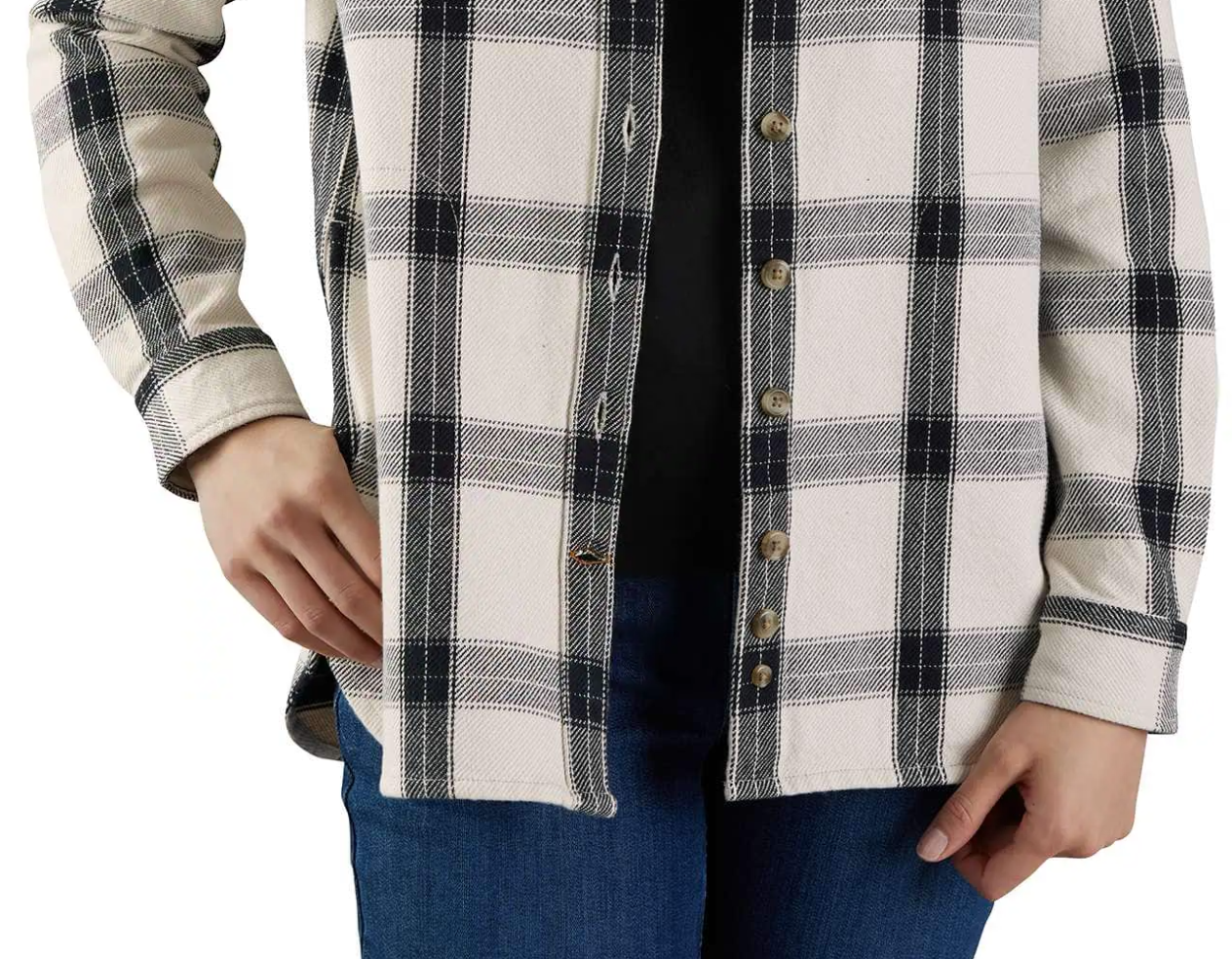 HEAVYWEIGHT TWILL L/S PLAID SHIRT