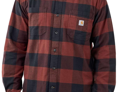 MIDWEIGHT FLANNEL L/S PLAID SHIRT