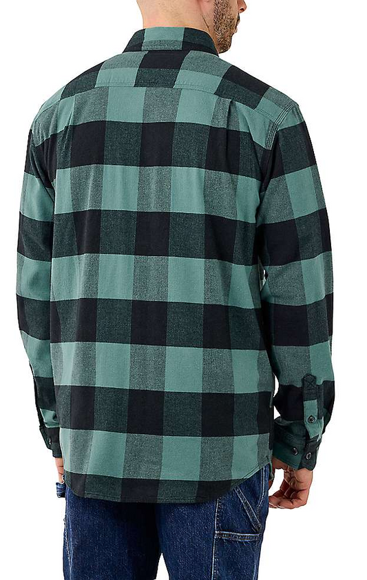 MIDWEIGHT FLANNEL L/S PLAID SHIRT